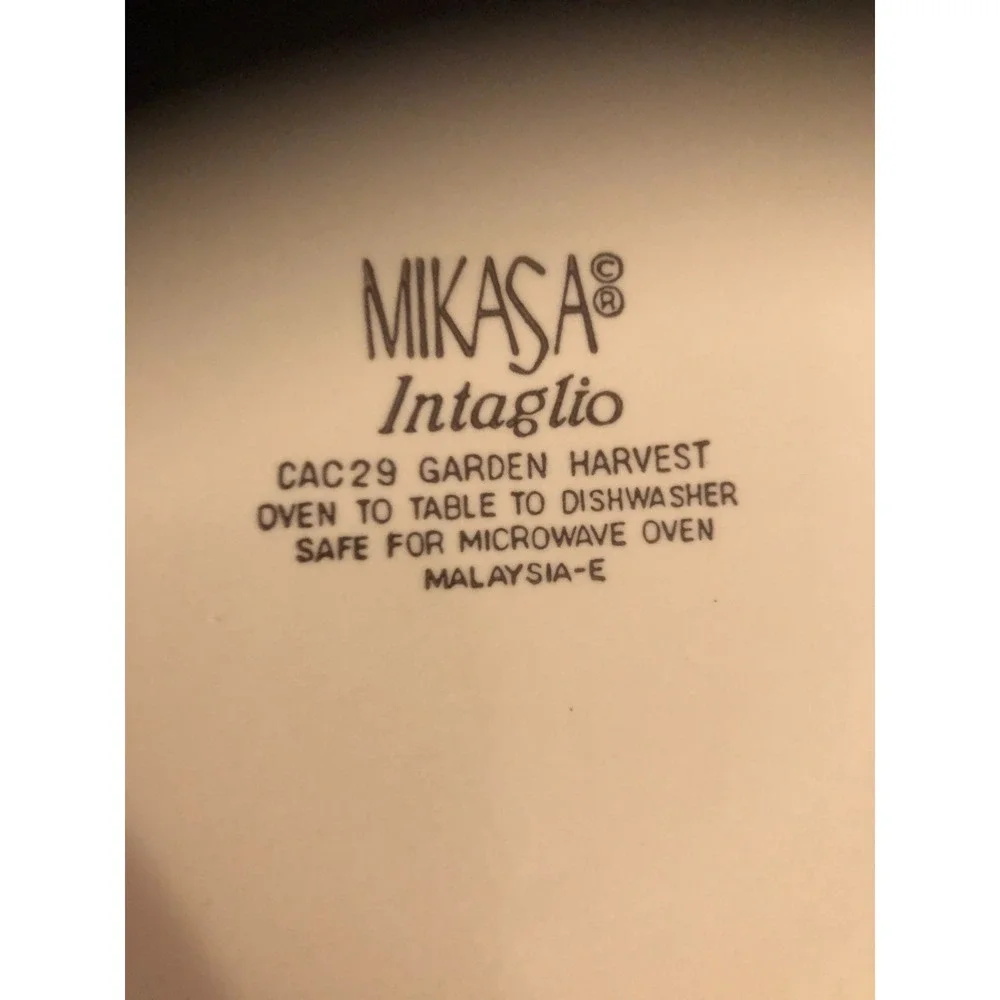 Vintage Mikasa Intaglio Garden Harvest 4 Canister Set w/ Lids (8-pcs)